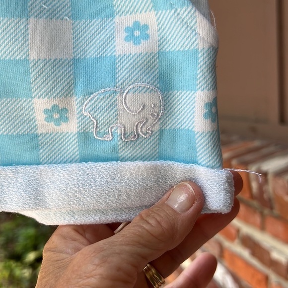 Ivory ella Gingham Printed Shorts, 2 front pockets, rolled bottom, drawstring - Picture 6 of 10